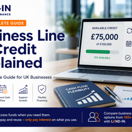 Business Line of Credit Explained featured image showing a revolving credit facility, flexible business finance and cash flow management for UK businesses.