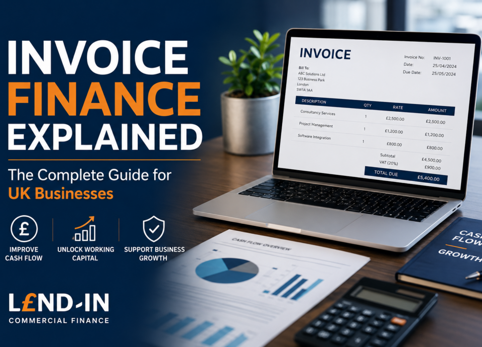 Invoice Finance Explained guide for UK businesses showing invoice funding, cash flow management and working capital solutions.