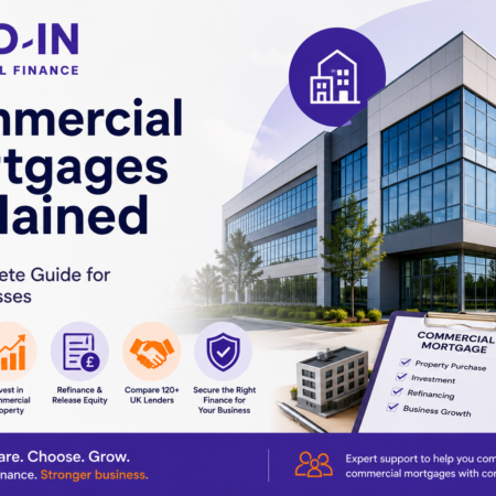 Commercial Mortgages Explained guide showing commercial property finance, business premises and commercial mortgage funding for UK businesses.